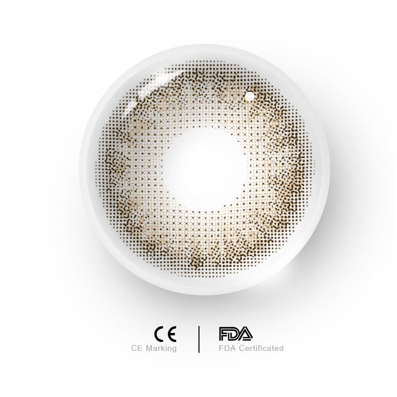 Uniieye Sydney Brown Prescription Colored Contact Lenses-UNIIEYE