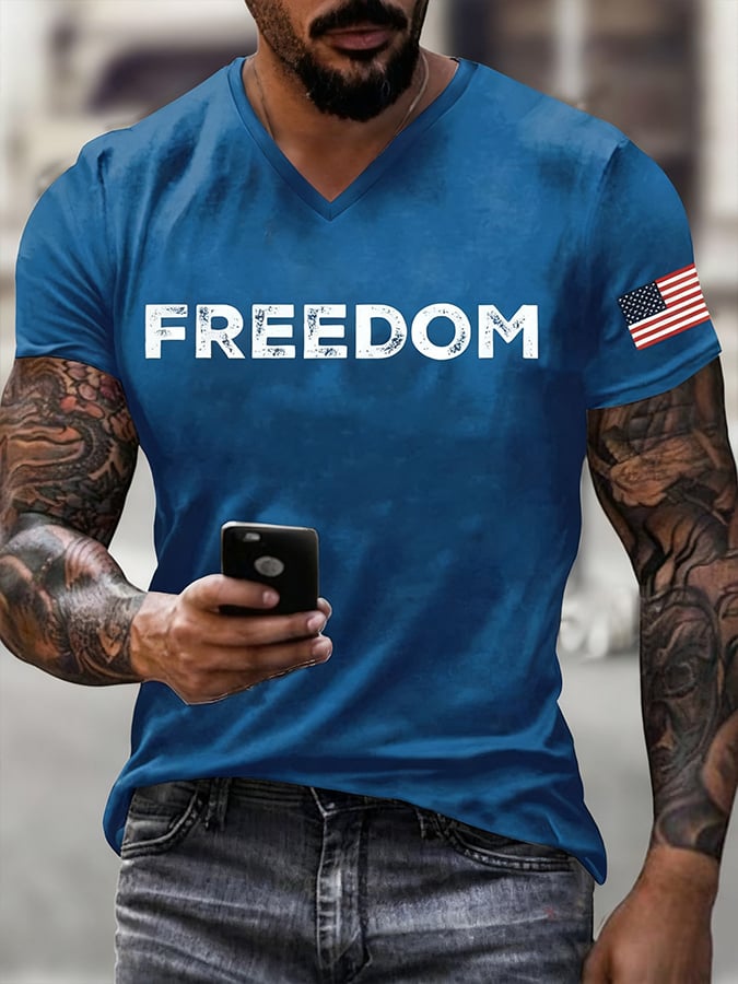 Men's Football Gameday Football Fans Casual Tee-America250