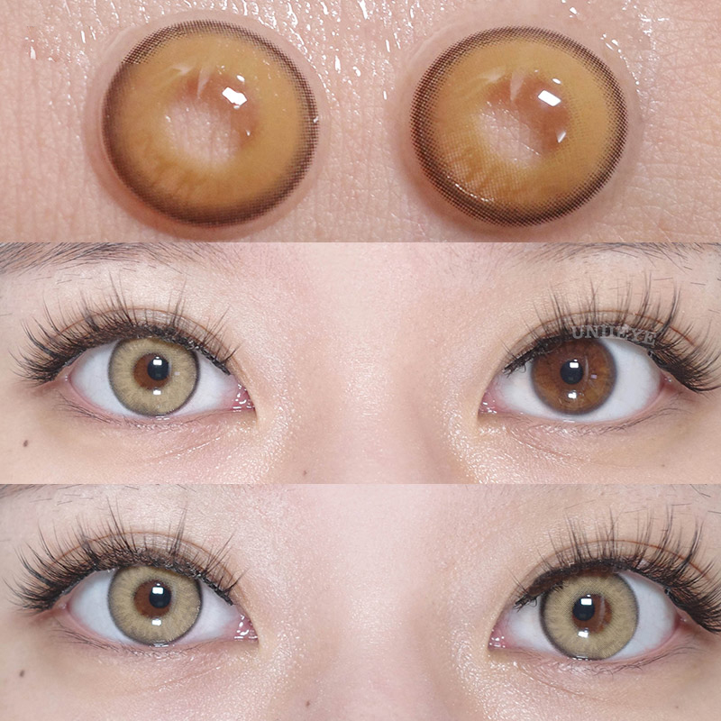 Uniieye Chanel Lady Himalaya Brown Prescription Colored Contact Lenses-UNIIEYE