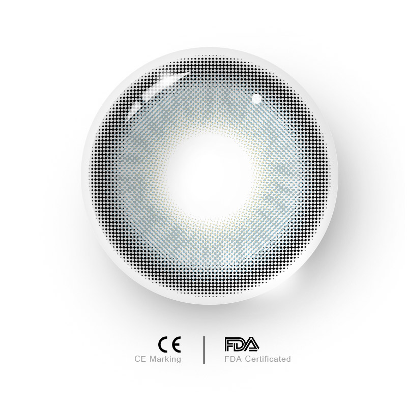 Uniieye Chanel Lady Himalaya Blue Prescription Colored Contact Lenses-UNIIEYE