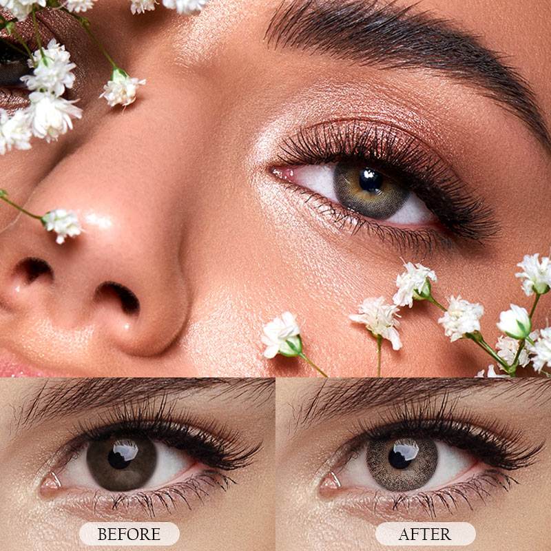 Uniieye Queen Brown Prescription Colored Contact Lenses-UNIIEYE