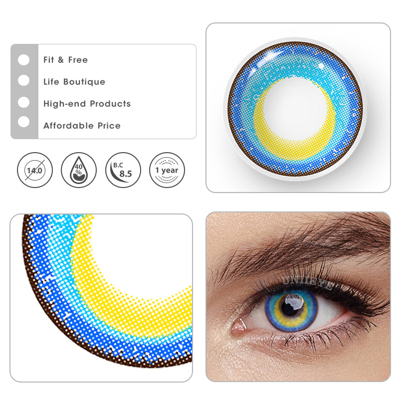 Uniieye Sword Dance Prescription Cosplay Colored Contact Lenses-UNIIEYE