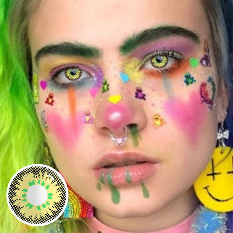 Uniieye Orchid Prescription Cosplay Colored Contact Lenses-UNIIEYE