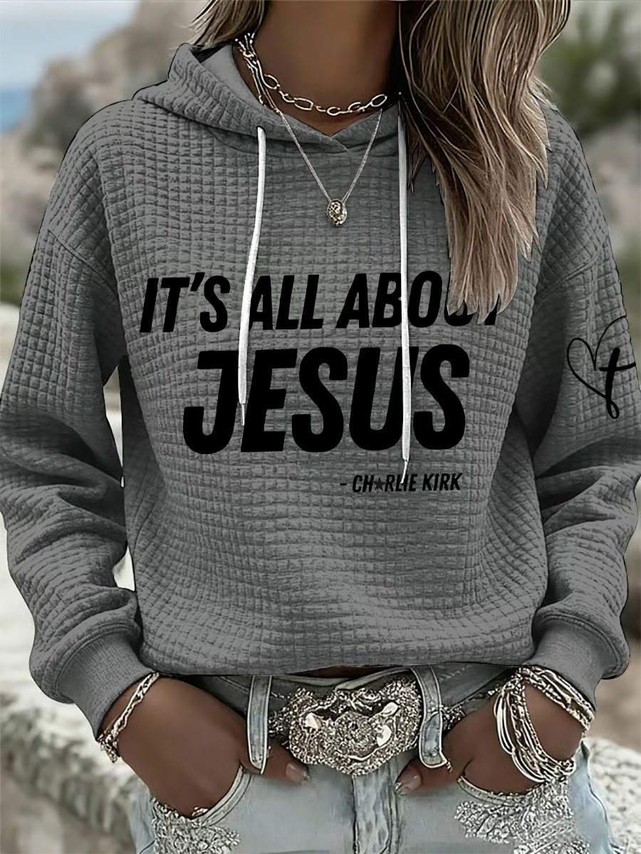 Women's It's All About Jesus Hoodies-America250