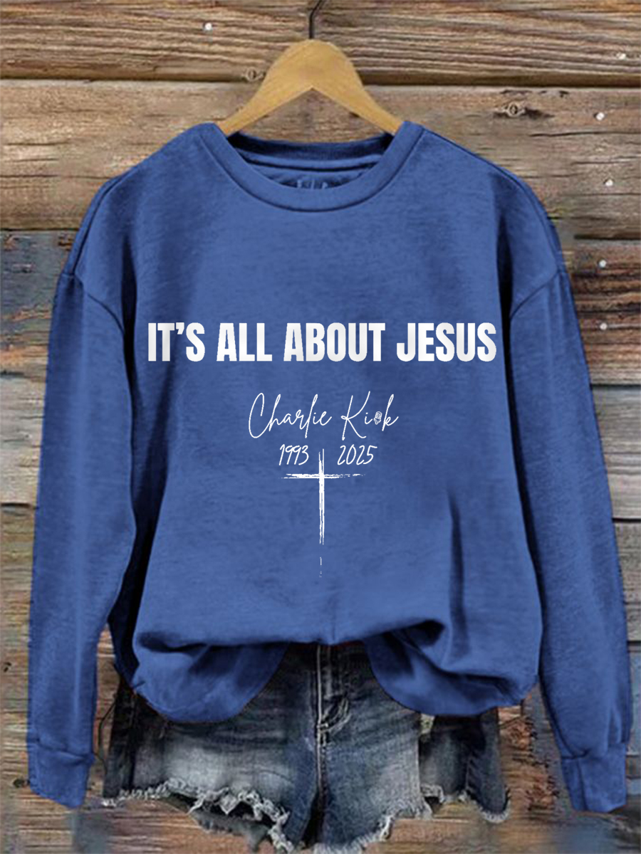 Women's It's All About Jesus R.I.P C.K Sweatshirt-America250