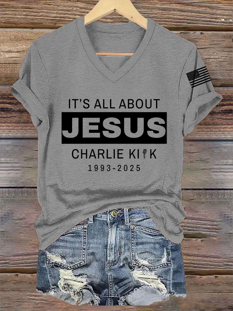 Women's It's All About Jesus R.I.P C.K Tee-America250