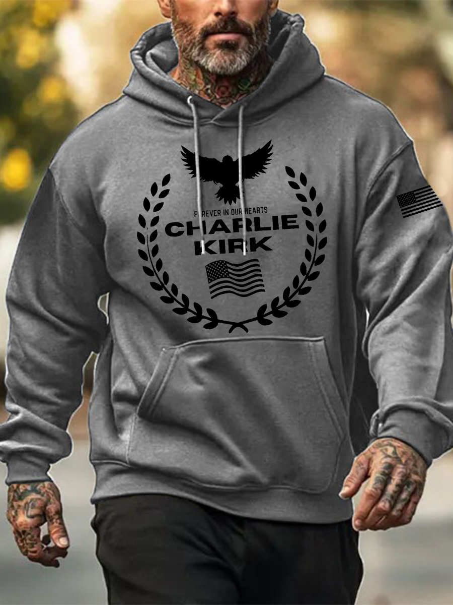Men's patriotic print hoodie-America250