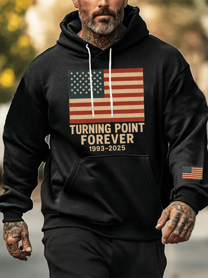 Men's Hot Print Hoodie-America250