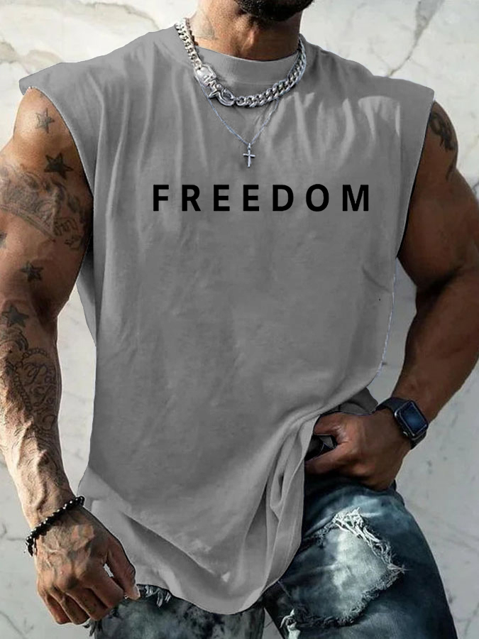 Men's Freedom Is Not Free R.I.P C.K Sleeveless Vests-America250