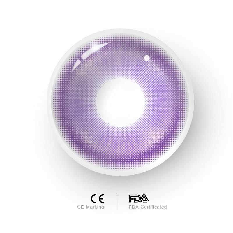 Uniieye Magic Coral Violet Prescription Colored Contact Lenses