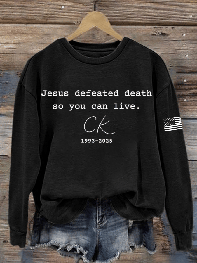 Women's Hot Events Printed Crew Neck Sweatshirt-America250