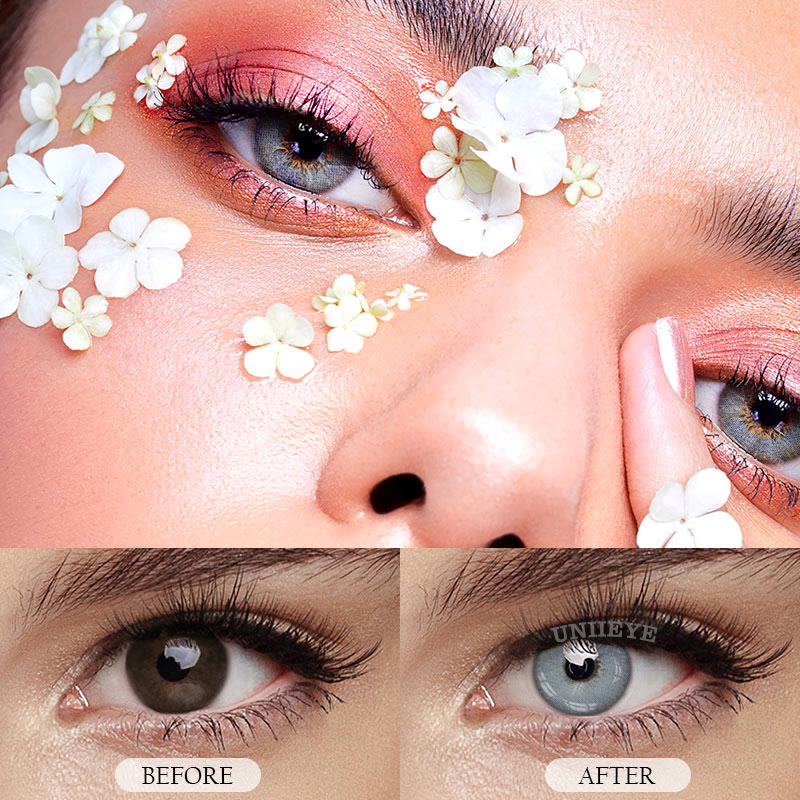 Uniieye Queen Grey Prescription Colored Contact Lenses-UNIIEYE