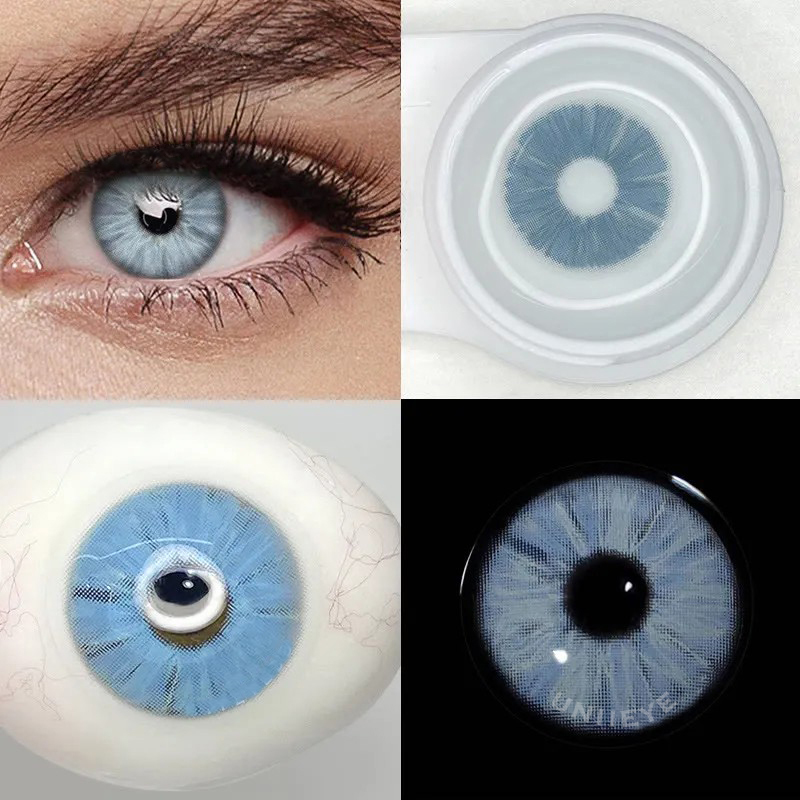 Uniieye Meta Blue Prescription Colored Contact Lenses
