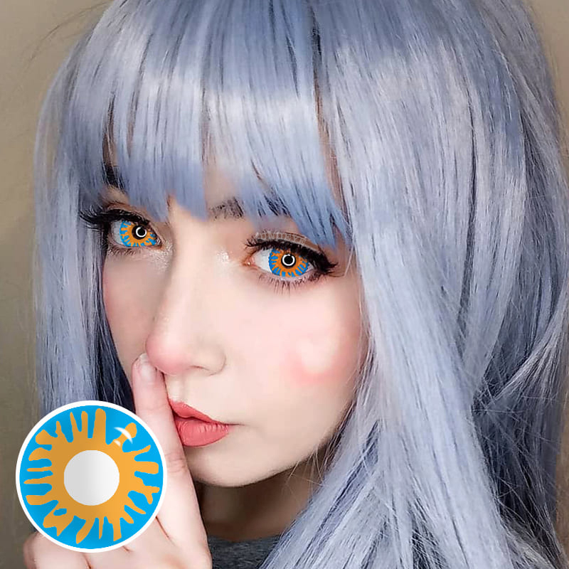 Uniieye Van Gogh Bloom Prescription Cosplay Colored Contact Lenses-UNIIEYE