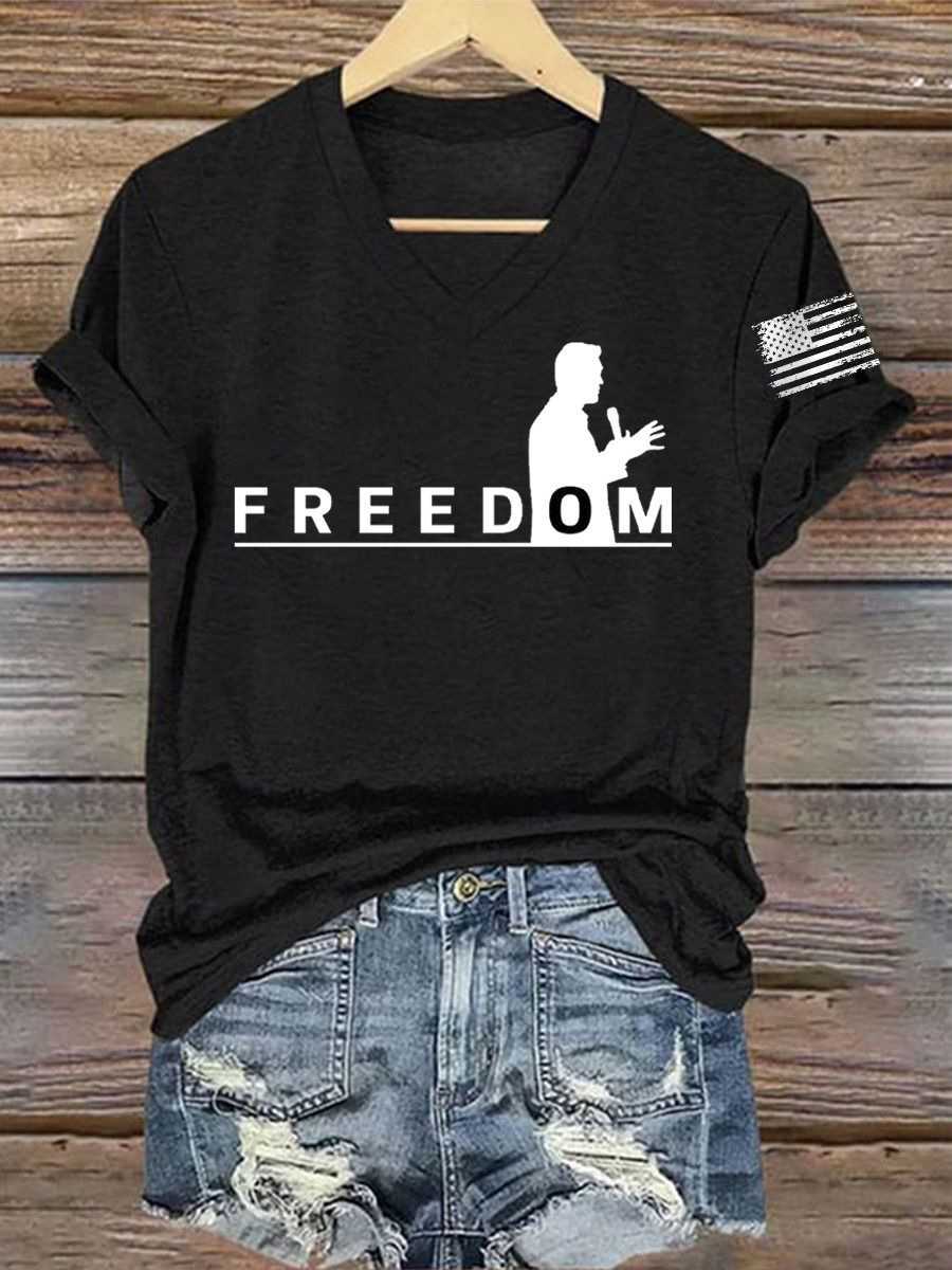 Women's FREEDOM Short Sleeve T-Shirt-America250