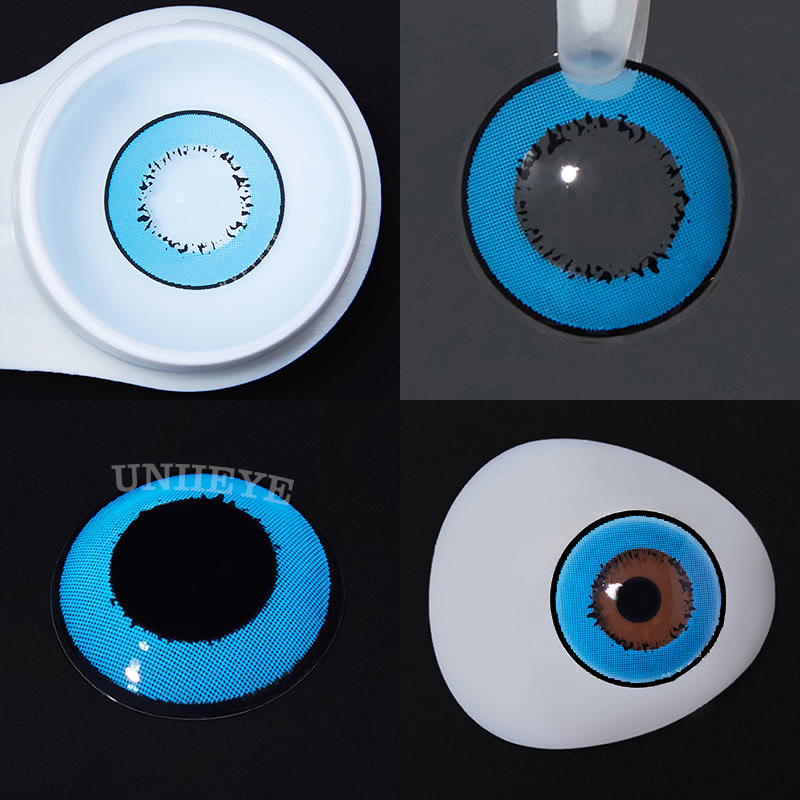 Uniieye Elements Blue Prescription Cosplay Colored Contact Lenses-UNIIEYE