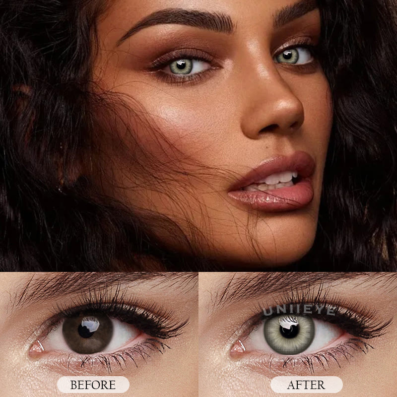 Uniieye Horizon Grey Prescription Colored Contact Lenses
