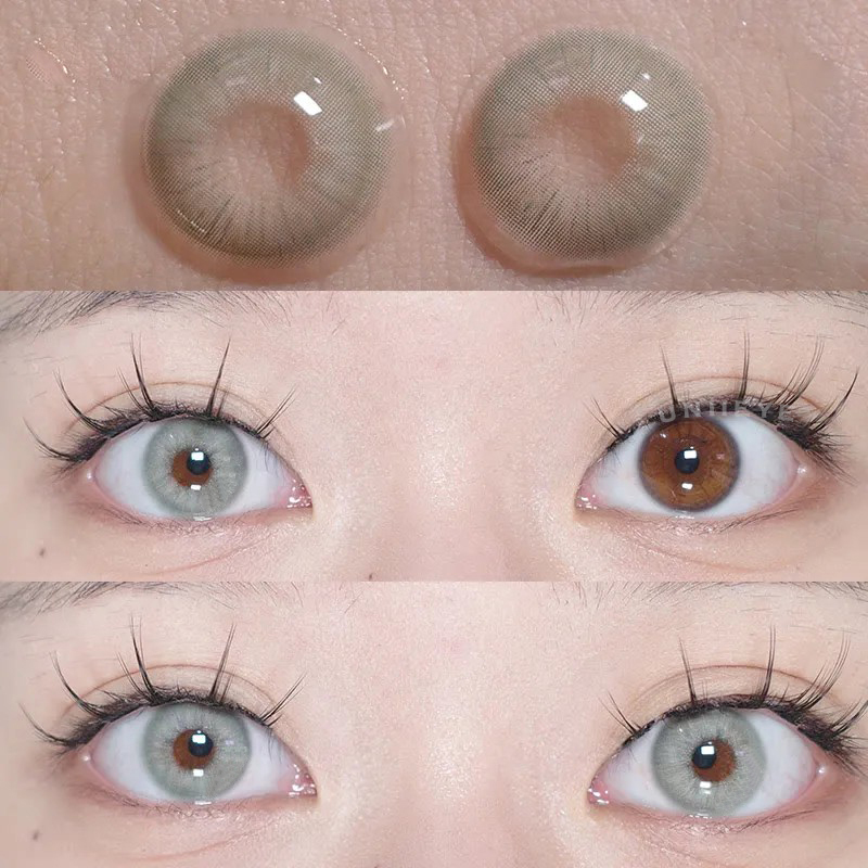 Uniieye Rome Times Green Prescription Colored Contact Lenses