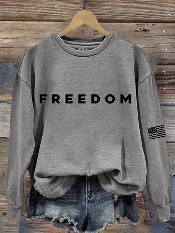 Women's Hot Casual Printed Sweatshirt-America250