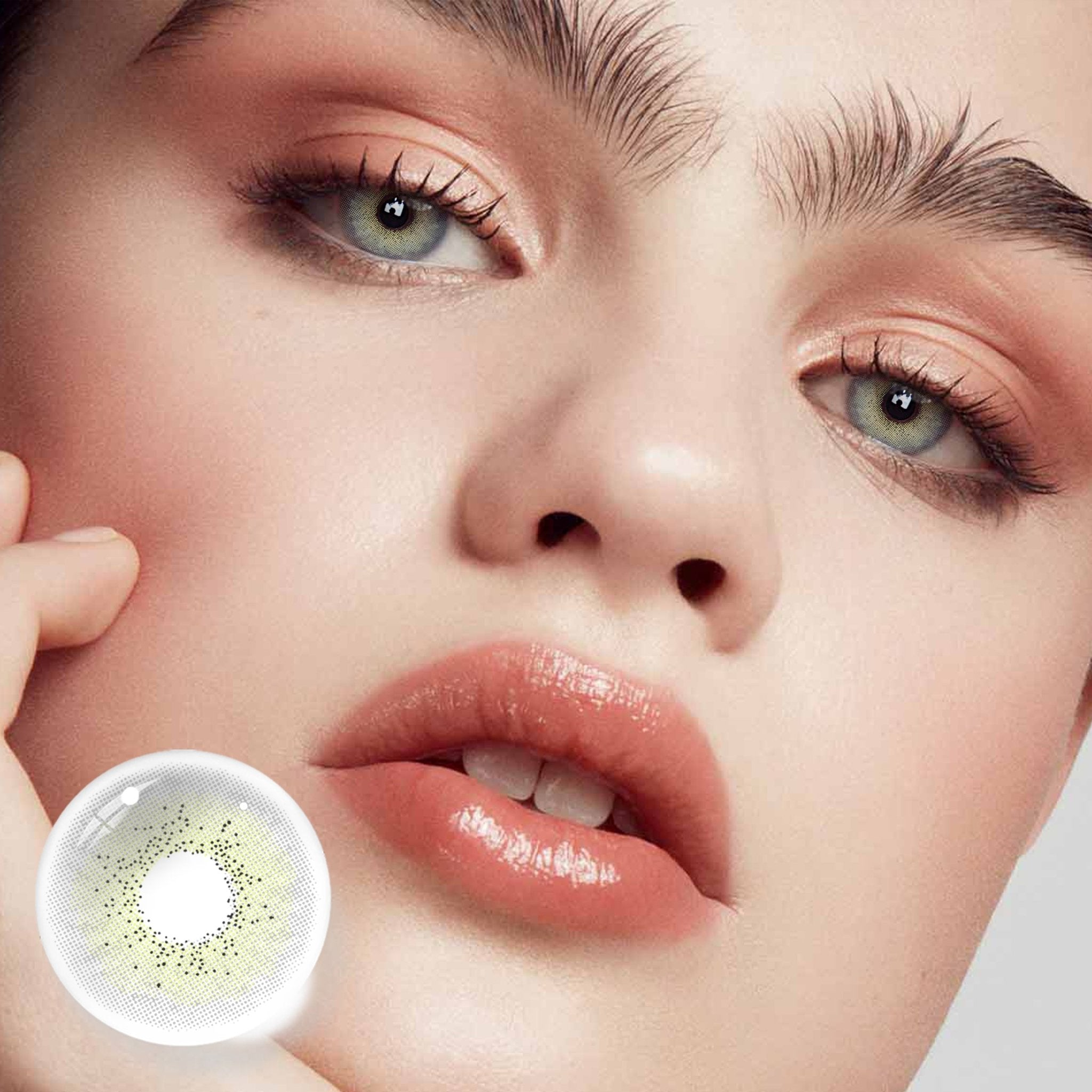 Ocean Cyan-Grey Prescription Yearly Colored Contacts - Uniieye