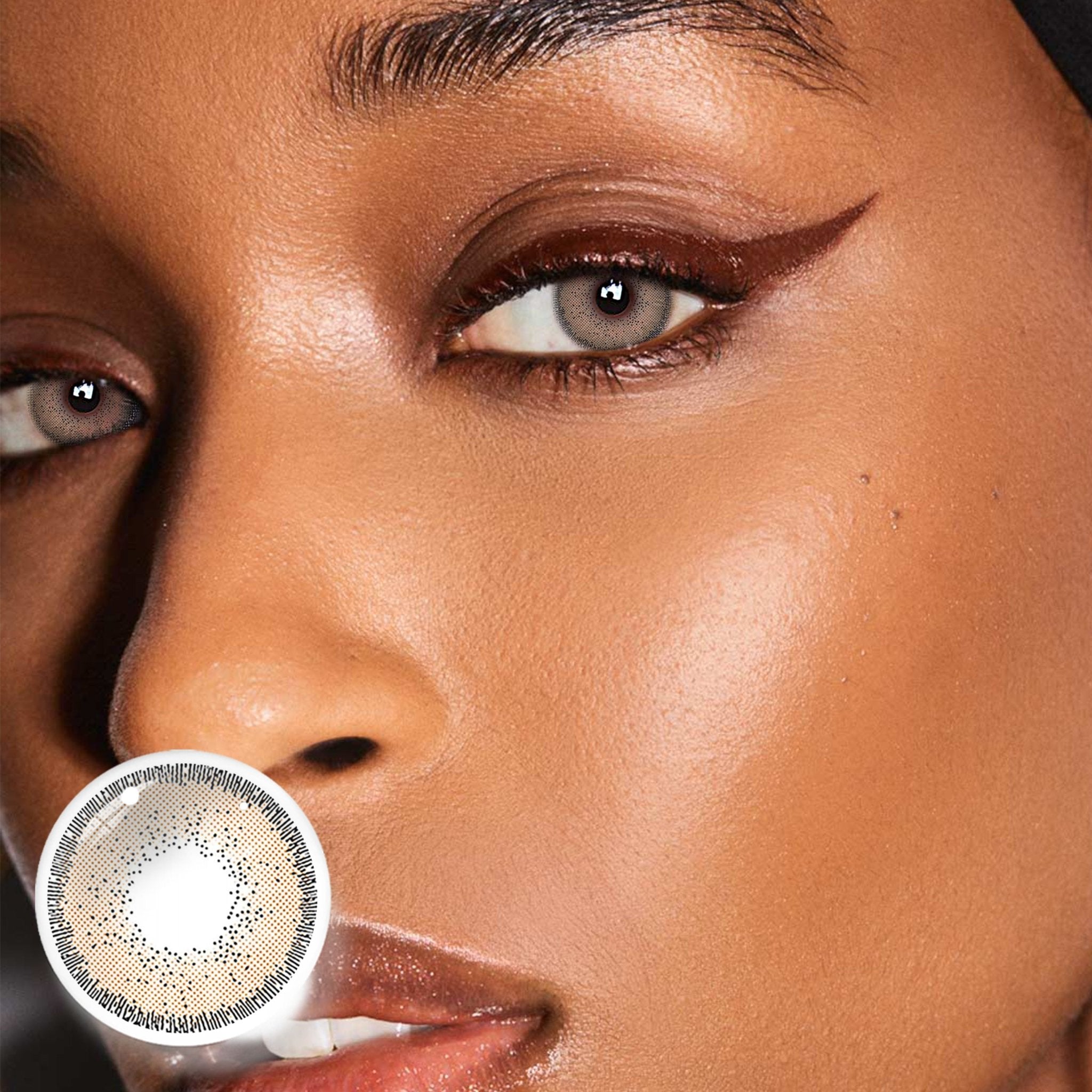 UNIIEYE Athena Caffe Brown Yearly Colored Contact Lenses - Uniieye