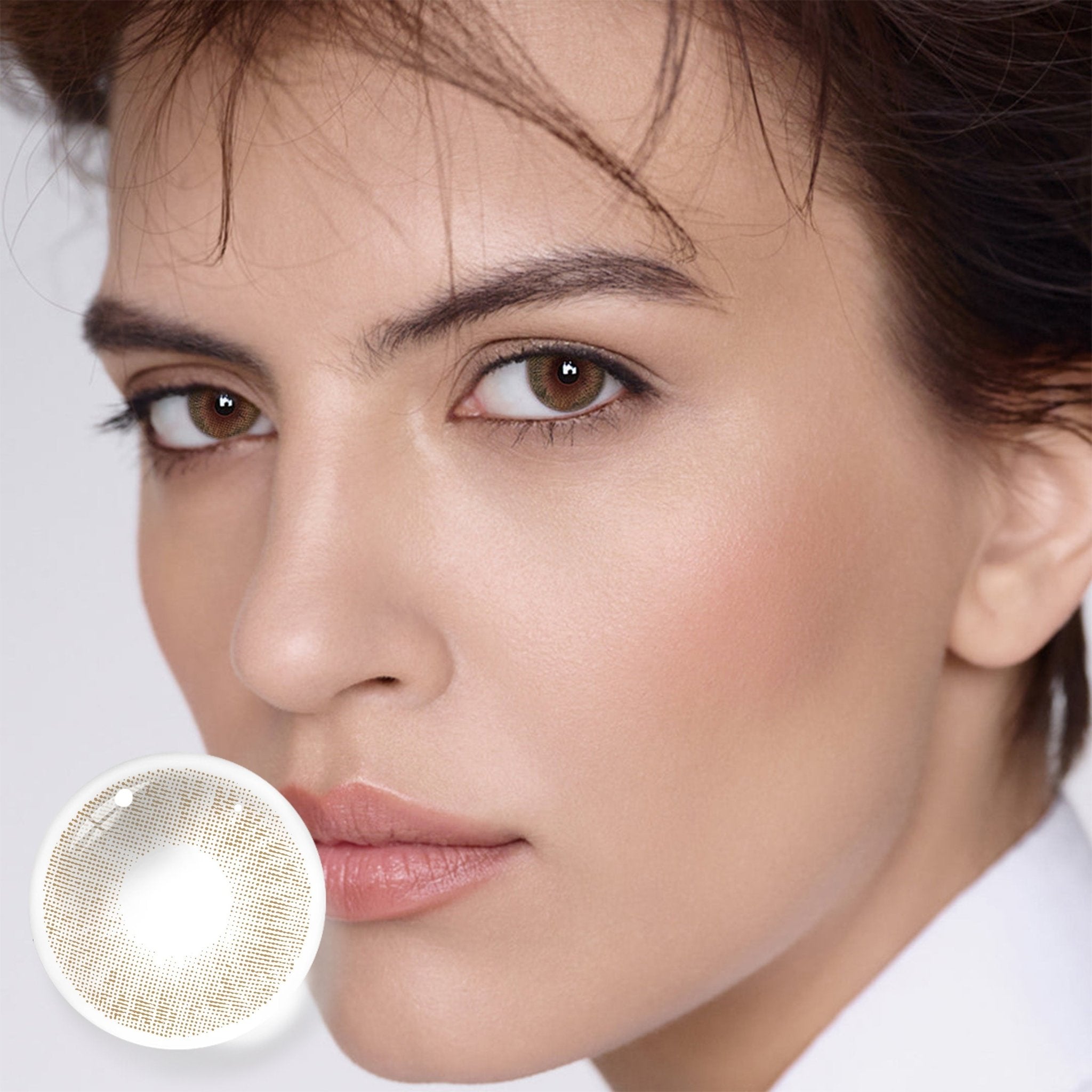 UNIIEYE Athena Caramel Brown Yearly Colored Contact Lenses - Uniieye