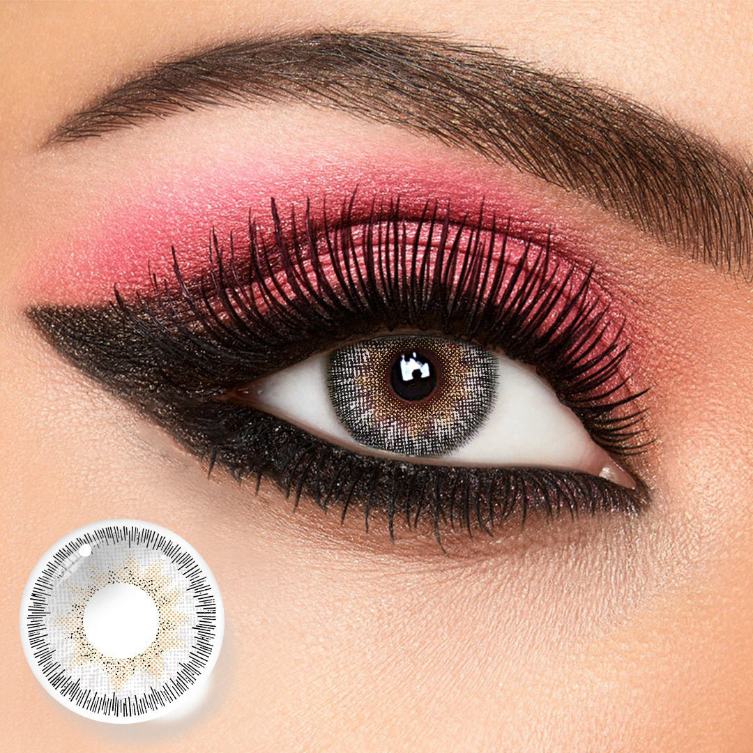 Athena Gray Yearly Colored Contact Lenses