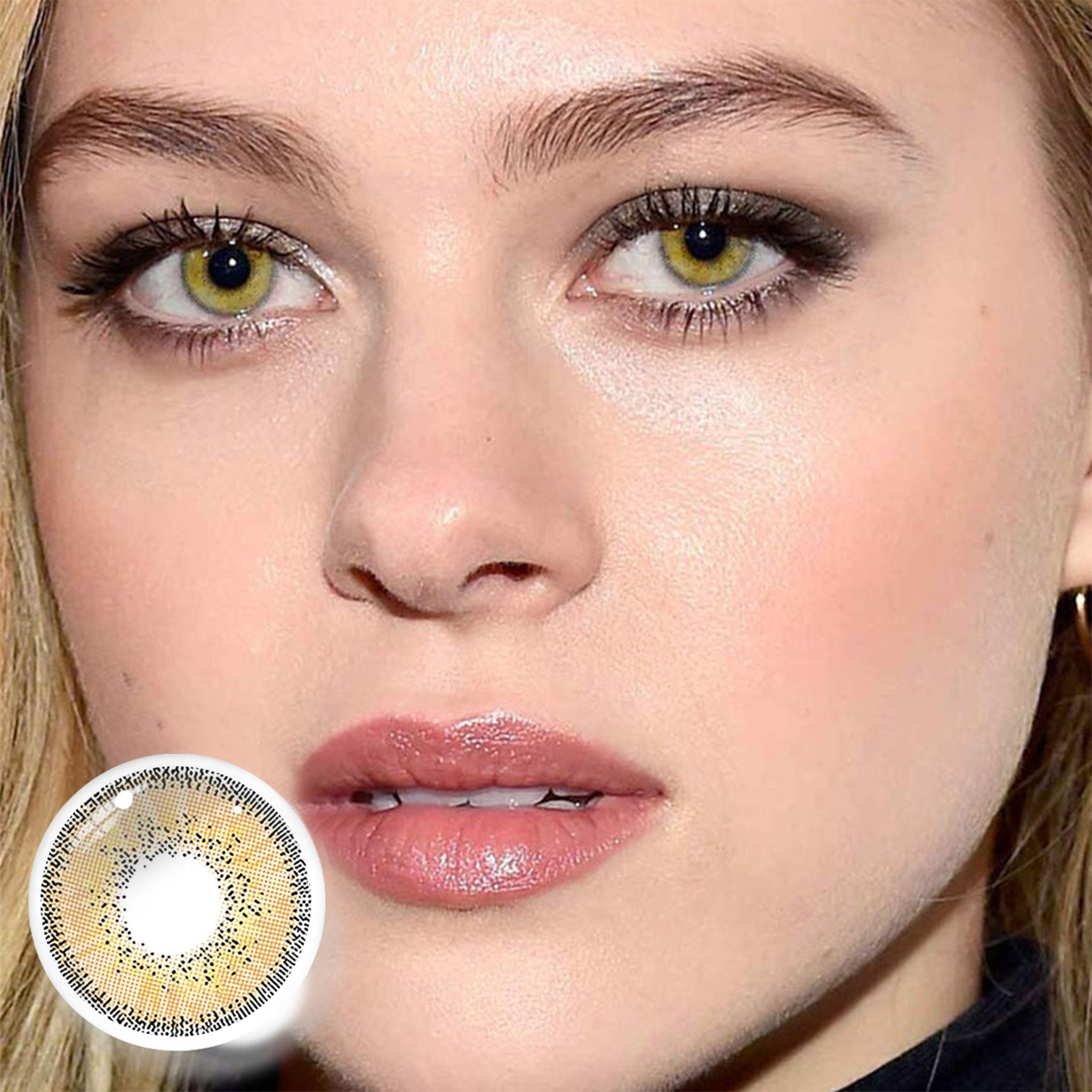 UNIIEYE Athena Honey Brown Yearly Colored Contact Lense - Uniieye