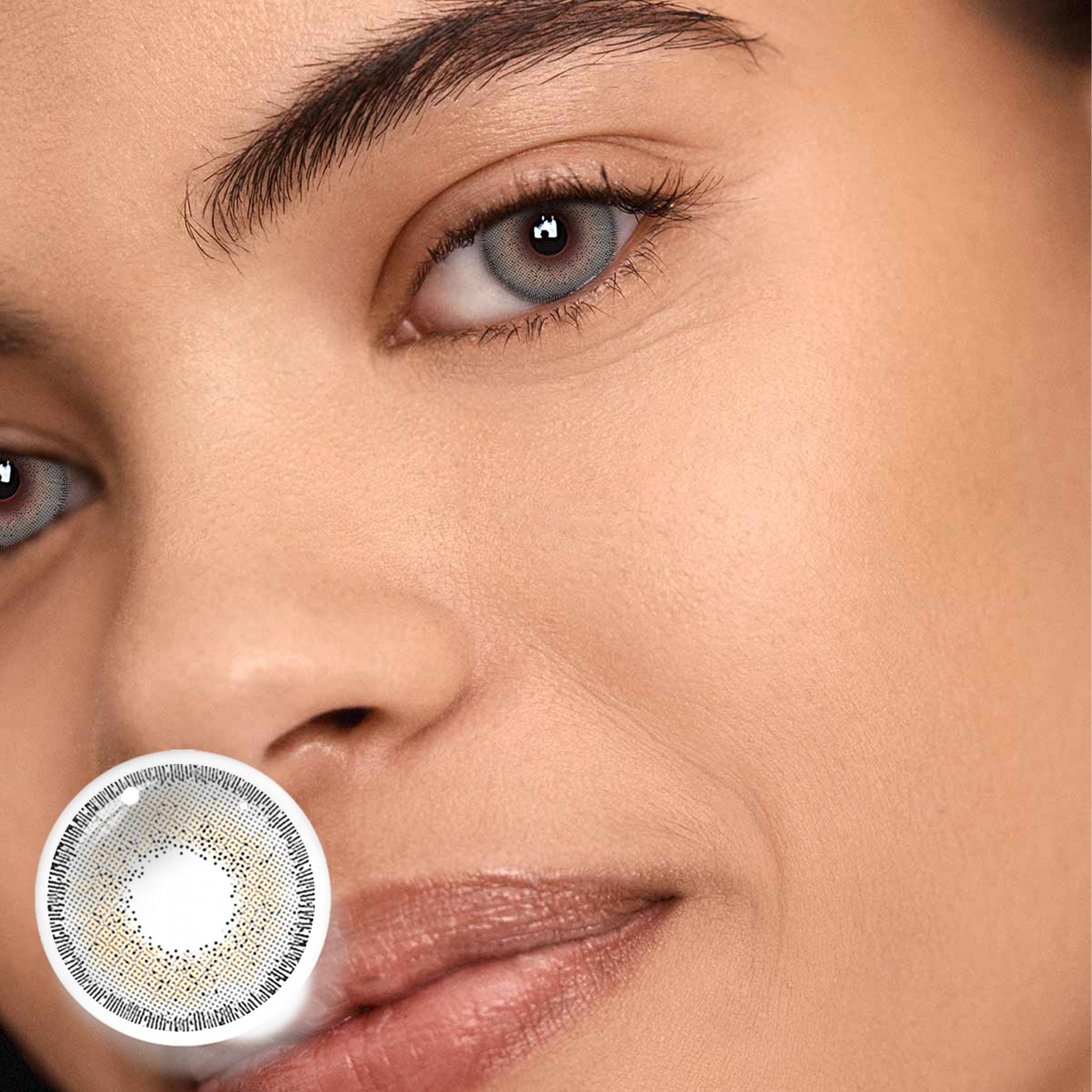 UNIIEYE Athena Mist Grey Yearly Colored Contact Lenses - Uniieye