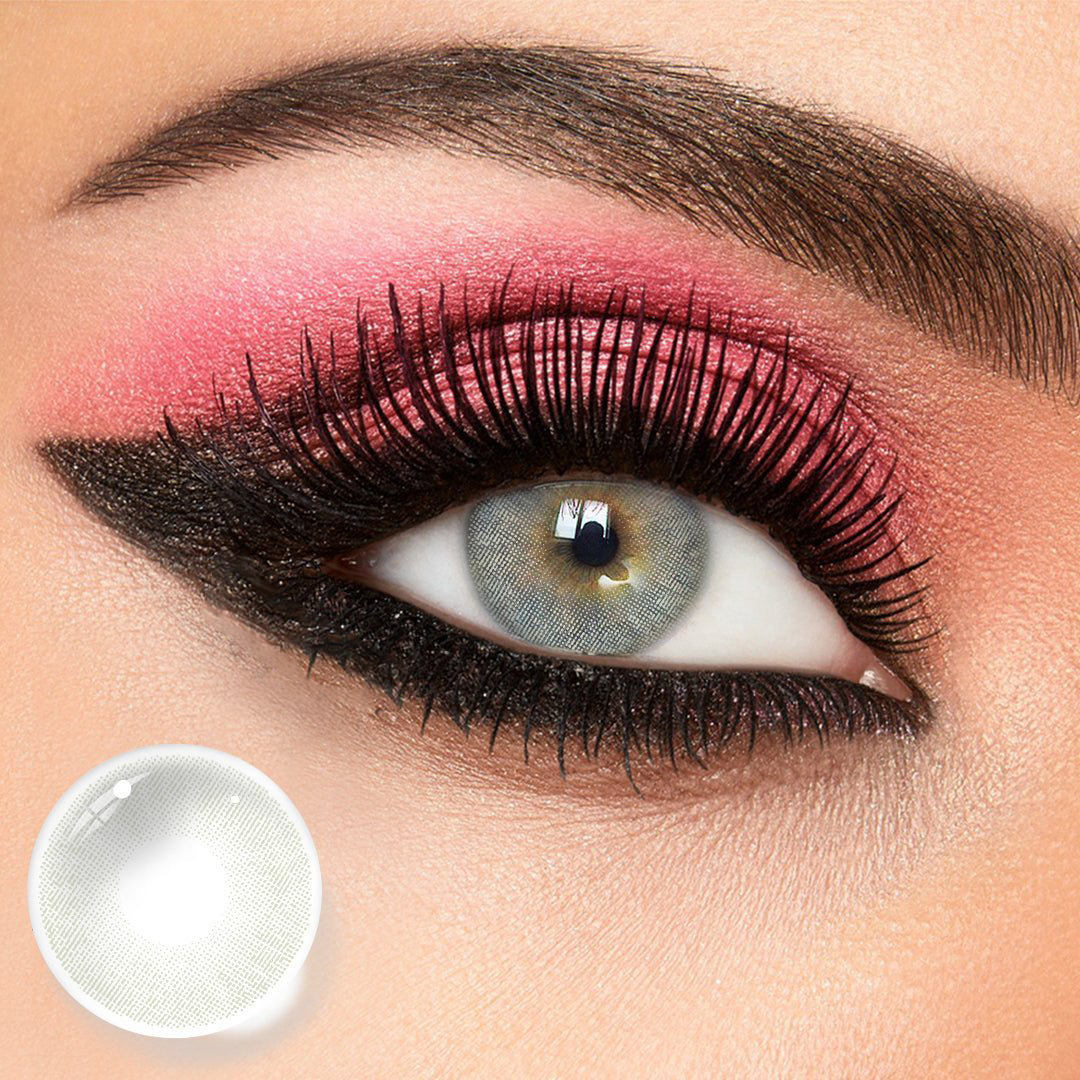 Athena Snowy Grey Yearly Colored Contact Lenses
