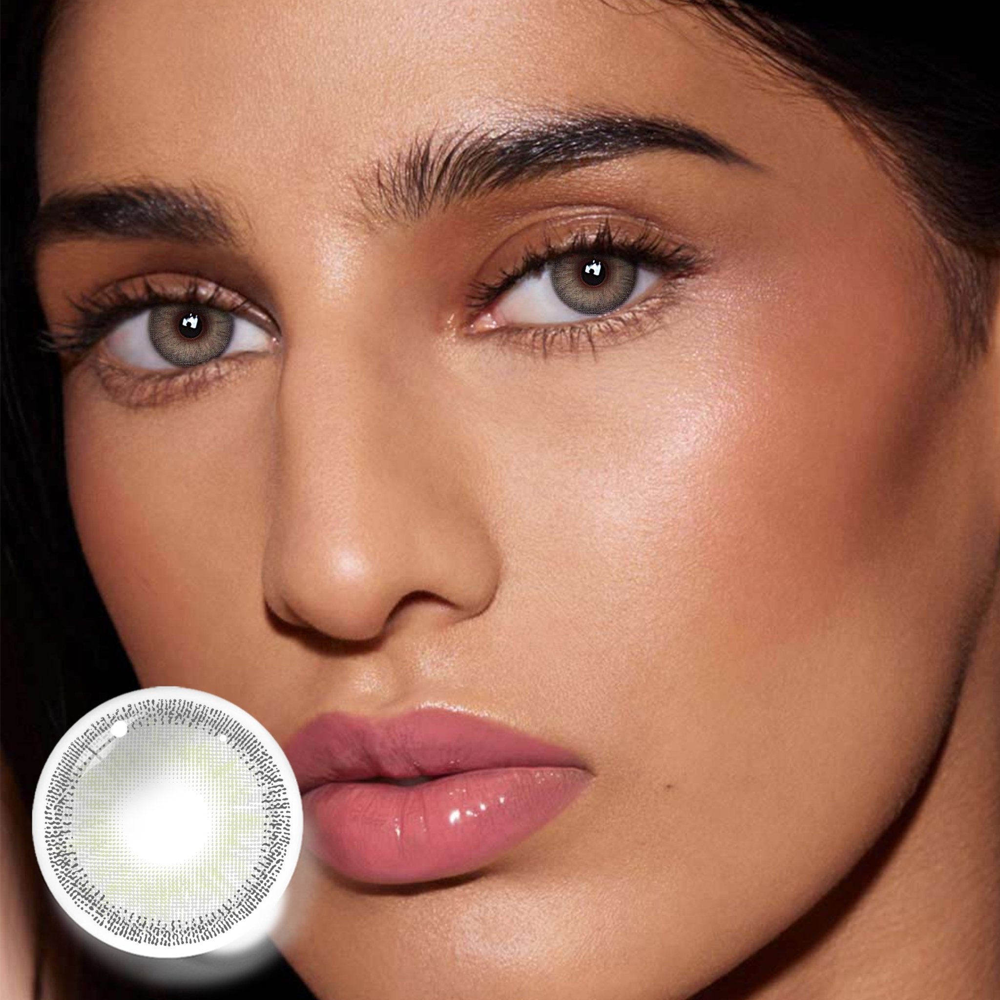 UNIIEYE Athena Sugar Grey Natural Yearly Colored Contacts - Uniieye
