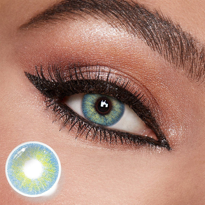 UNIIEYE Cloud Blue Yearly Colored Contacts
