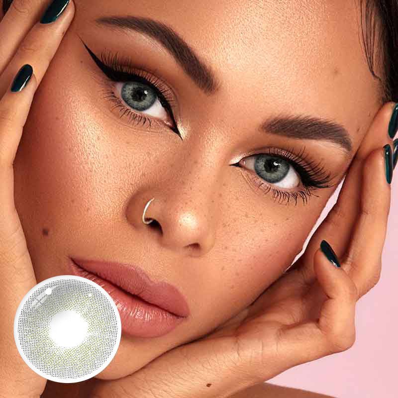 UNIIEYE Cloud Grey Yearly Colored Contacts - Uniieye