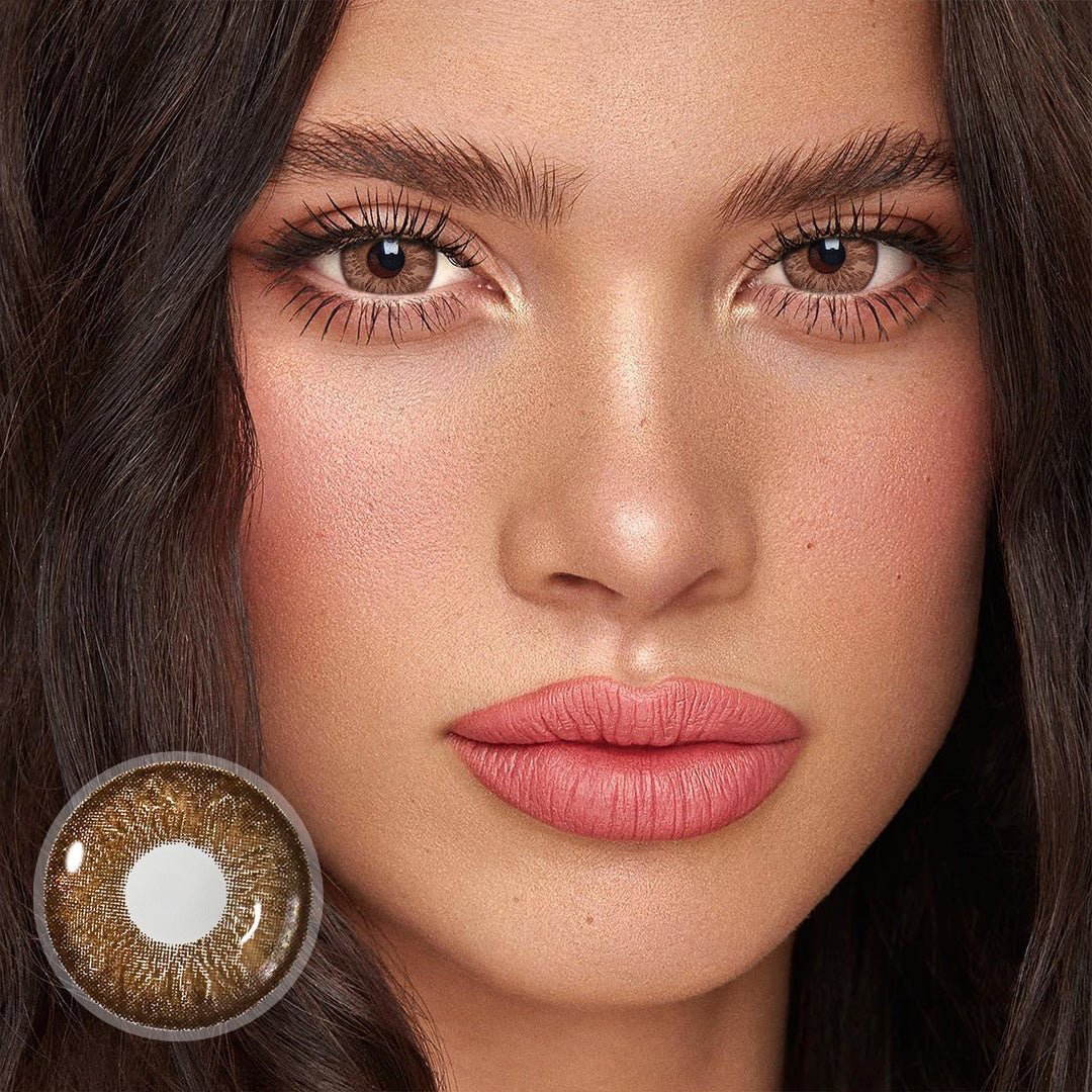 Cocktail Tequila Sunrise Brown Yearly Colored Contacts