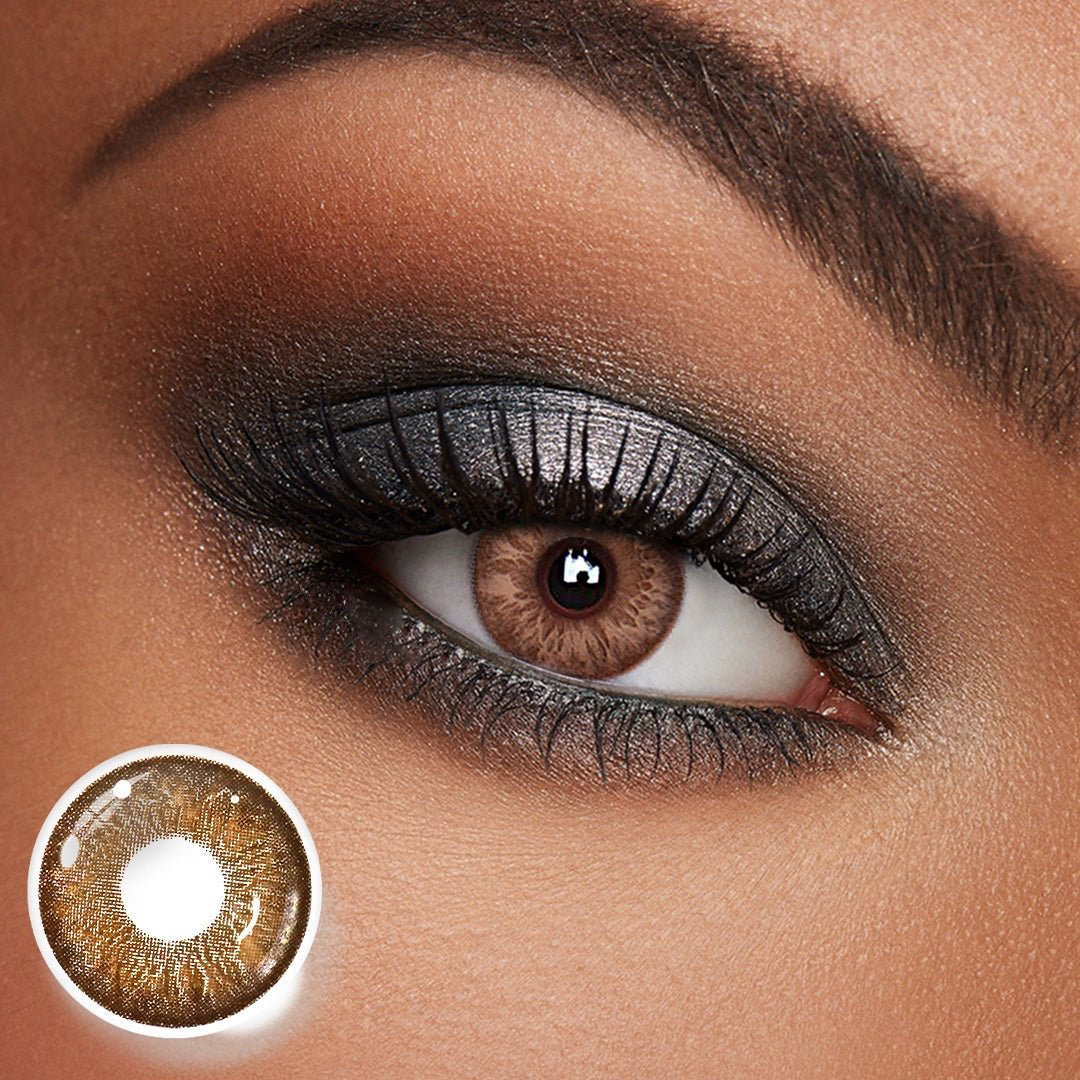 Cocktail Tequila Sunrise Brown Yearly Colored Contacts