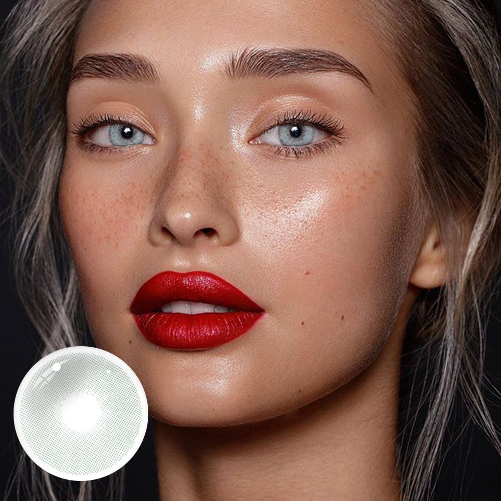 UNIIEYE Polar Lights Grey Prescription Yearly Colored Contacts - Uniieye