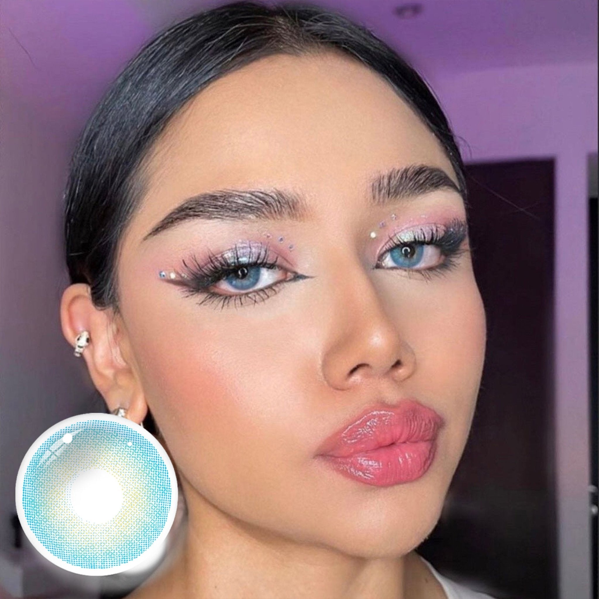 UNIIEYE Queen Blue Yearly Colored Contacts - Uniieye