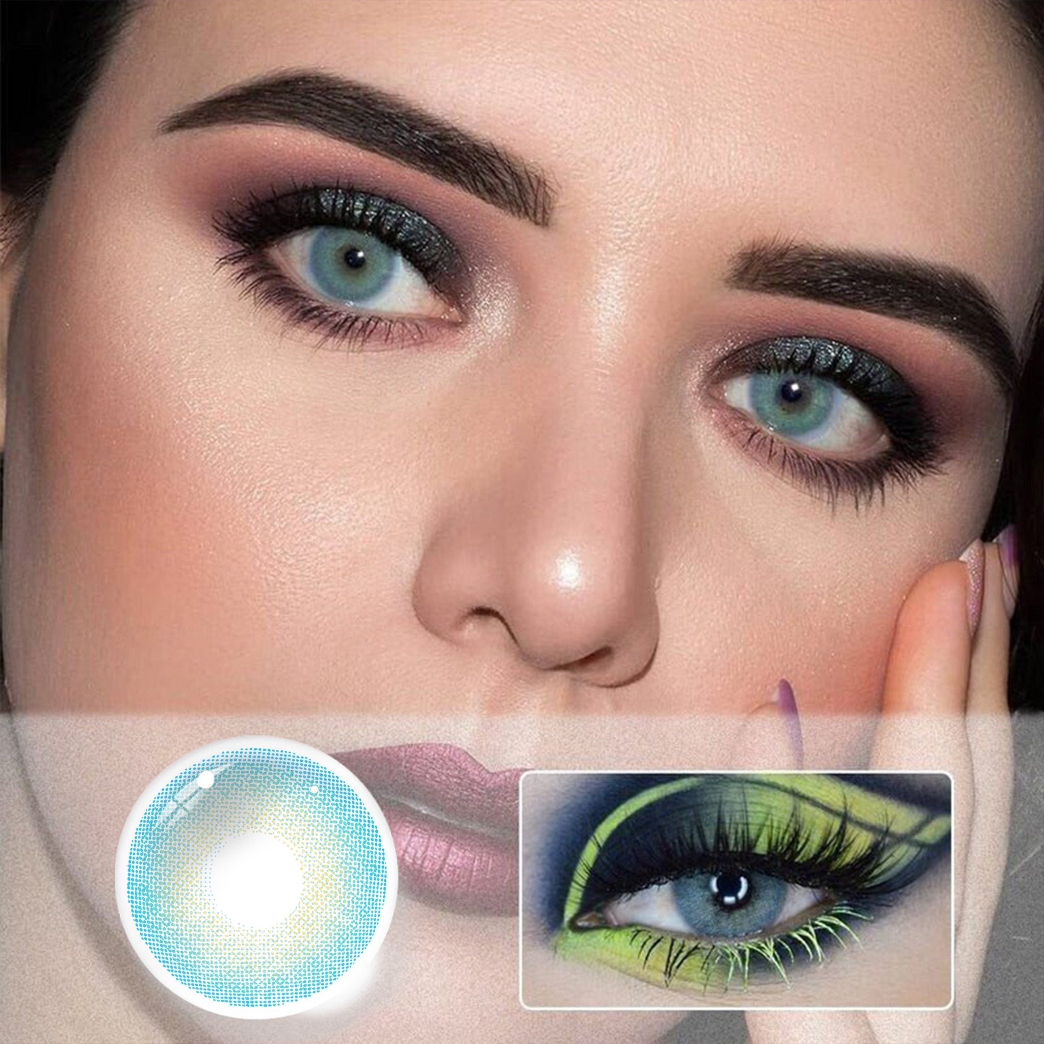 UNIIEYE Queen Blue Yearly Colored Contacts - Uniieye