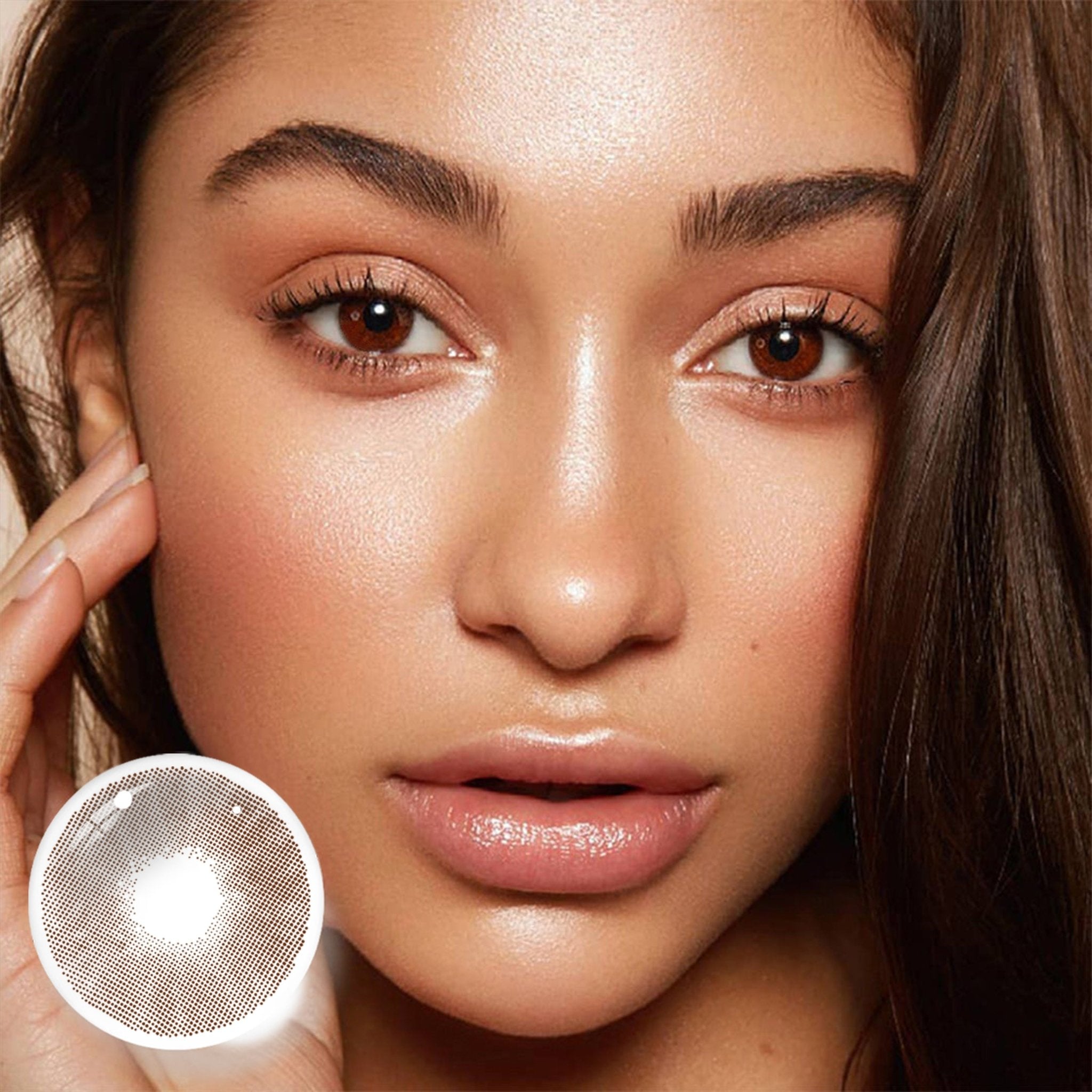 UNIIEYE Queen Chocolate Brown Yearly Colored Contacts - Uniieye