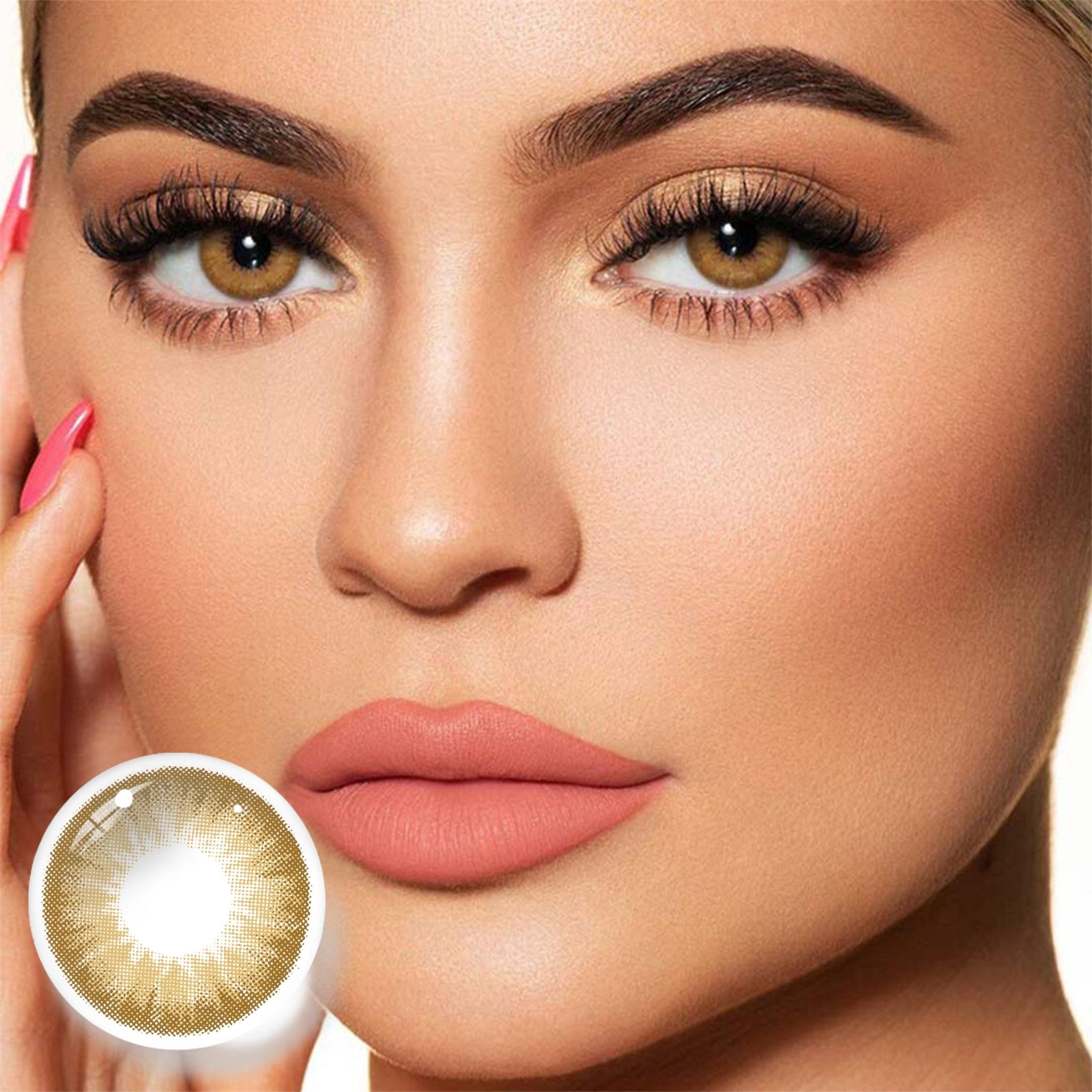 UNIIEYE Smoky Latte Brown Yearly Colored Contacts - Uniieye