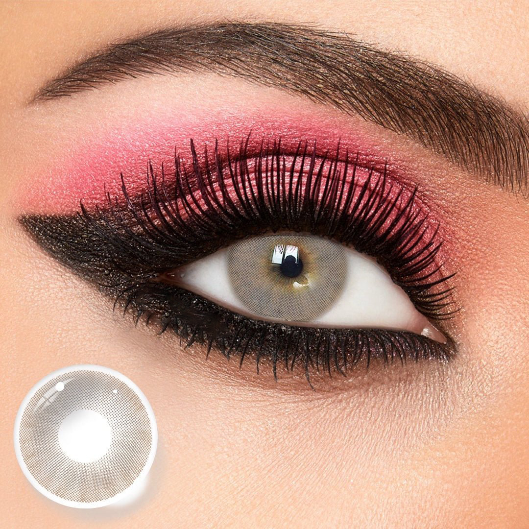Smoky Marble Brown Prescription Yearly Colored Contacts