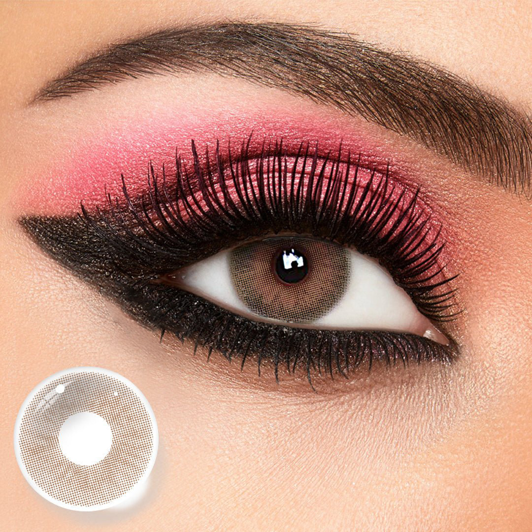 Smoky Tea Brown Natural Yearly Colored Contacts