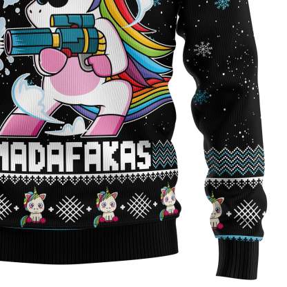 Unicorn Pew Pew – Ugly Christmas Sweatshirt