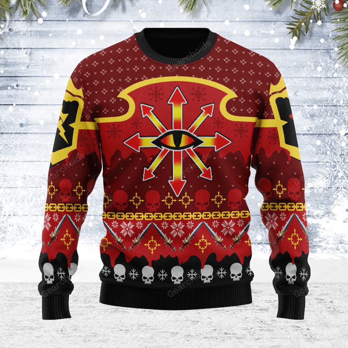 Chaos Reigns  Iconic - Ugly Christmas Sweatshirt