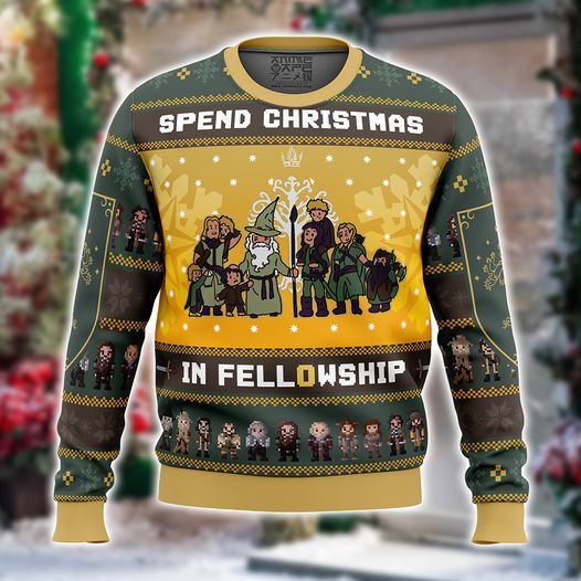 Fantasy Rings Movie Unisex Christmas Ugly Sweatshirt