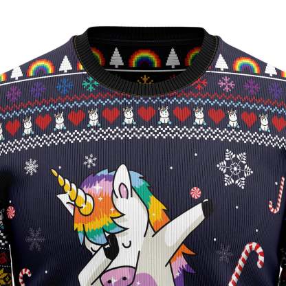 Unicorn Dab – Ugly Christmas Sweatshirt