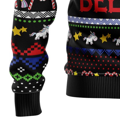 Unicorn Believing Christmas – Ugly Christmas Sweatshirt