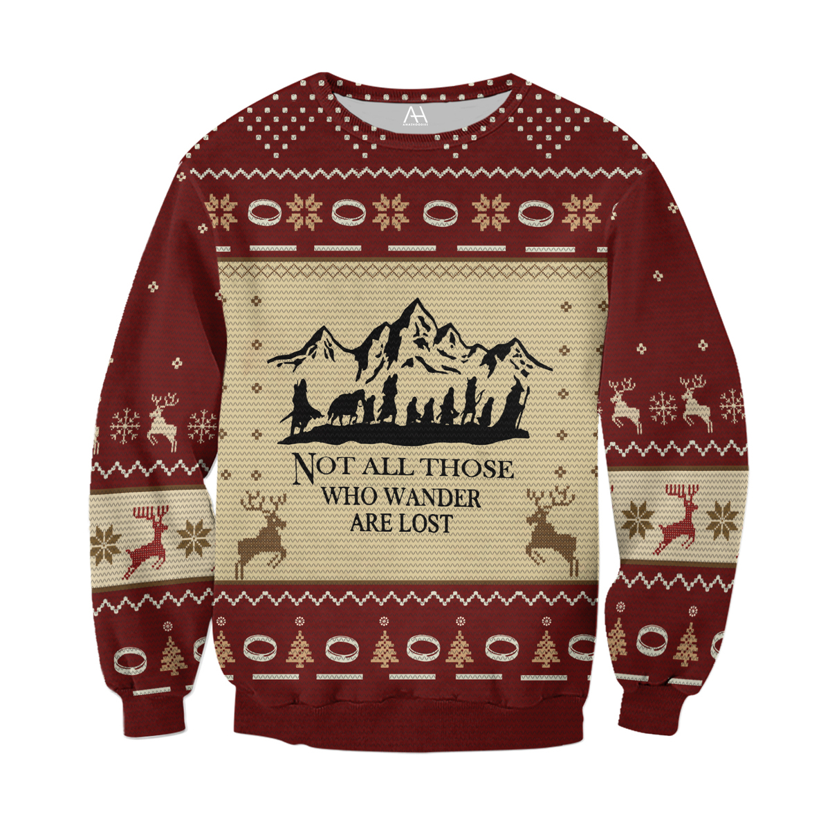 Fantasy Rings Movie Unisex Christmas Ugly Sweatshirt