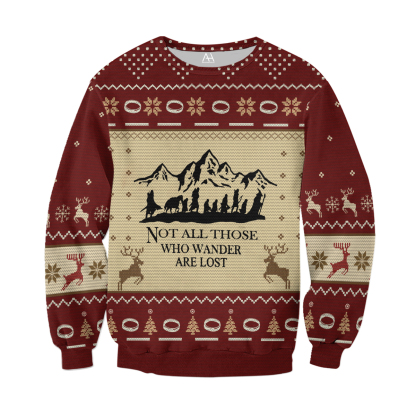 Fantasy Rings Movie Unisex Christmas Ugly Sweatshirt