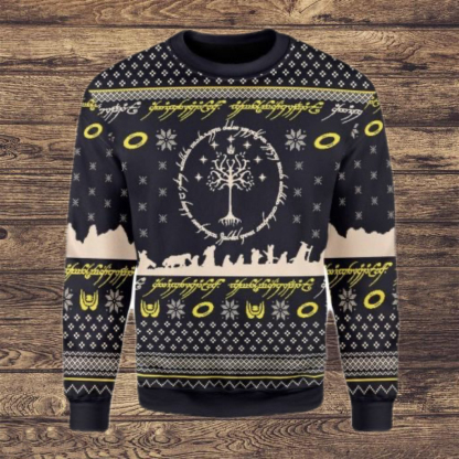 Fantasy Rings Movie Unisex  Christmas Ugly Sweatshirt